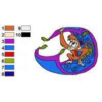 Aladin Cartoon Embroidery Design 10